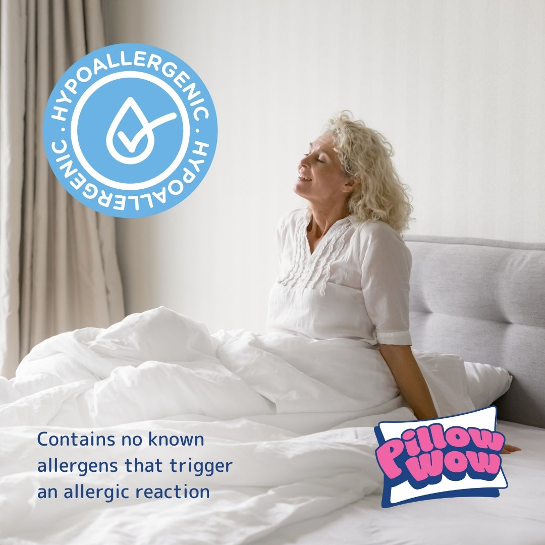 Hypoallergenic | Contains no known allergens that trigger an allergic reaction | Pillow-Wow | The World's Most Comfortable Pillow